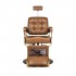 Gabbiano Boss Old Leather Light Brown Barber Chair