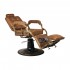 Gabbiano Boss Old Leather Light Brown Barber Chair