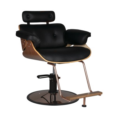 Gabbiano hairdressing chair Florence black walnut