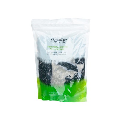 Depilflax 100 flexible low melting depilatory wax pearl negra black 1000 g