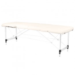 Folding massage table aluminum comfort Activ Fizjo 2 segment cream