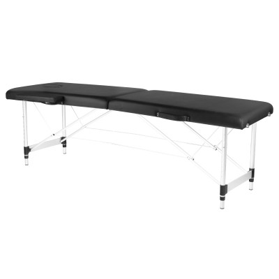 Folding massage table aluminum comfort Activ Fizjo 2 segments black