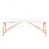 Balance wooden folding massage table 2 segment white Balance wooden folding massage table 2 segment white