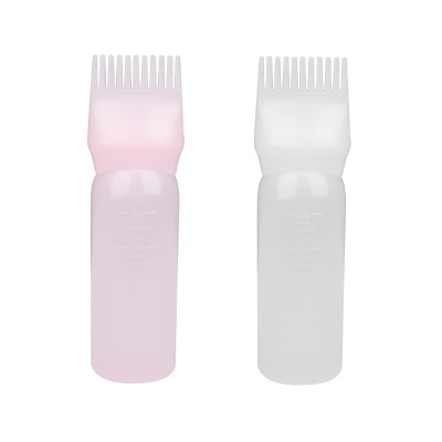 Bottle with comb for applying paint mix color Bottle with comb for applying paint mix color