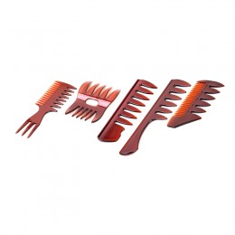 Set of 5 wide tooth combs