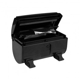 Aluminum hairdressing foil dispenser black