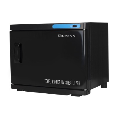 Towel warmer with UV-C sterilizer 23 L black