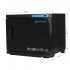 Towel warmer with UV-C sterilizer 23 L black
