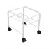 Pedicure tray straight with wheels white