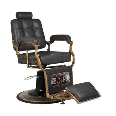 Gabbiano Boss HD Old Leather black barber chair Gabbiano Boss HD Old Leather black barber chair