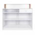 Gabbiano reception desk Pearl white Gabbiano reception desk Pearl white
