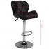 Bar stool M01 quilted adjustable black Bar stool M01 quilted adjustable black