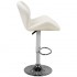 Bar stool M01 quilted adjustable white