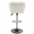 Bar stool M01 quilted adjustable white