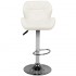 Bar stool M01 quilted adjustable white
