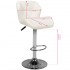 Bar stool M01 quilted adjustable white