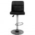 Bar stool M06 quilted adjustable black Bar stool M06 quilted adjustable black