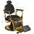 Gabbiano barber chair Giulio Gold black