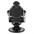 Gabbiano barber chair Giulio Silver black