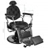 Gabbiano barber chair Giulio Silver black