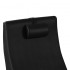 Azzurro 016A black pedicure spa chair with hydromassage