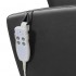 Azzurro 016A black pedicure spa chair with hydromassage