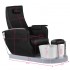 Azzurro 016A black pedicure spa chair with hydromassage