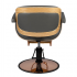 Gabbiano hairdressing chair Venice gray