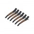 Hairdressing hair clips E-13 6 pcs. 11.5 cm mix neon