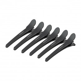 Hairdressing hair clips E-17 10 pcs. 10.5 cm black