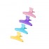 Hairdressing hair clips crabs E-47 12 pcs, 8.2 cm mix color