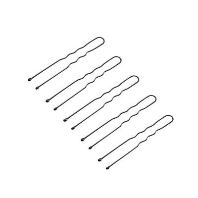 Hairdressing hair buns E-65 300 pcs. 5 cm black
