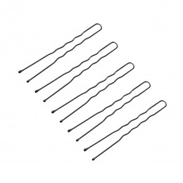 Hairdressing hair buns E-65 300 pcs. 6 cm black