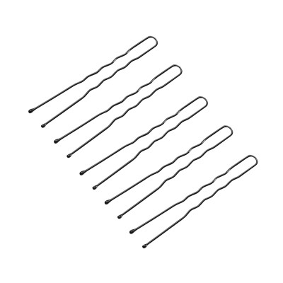 Hairdressing hair buns E-65 300 pcs. 6 cm black
