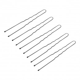 Hairdressing hair buns E-65 300 pcs. 7 cm black
