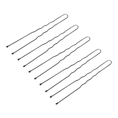 Hairdressing hair buns E-65 300 pcs. 7 cm black