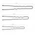 Hairdressing hair buns E-65 300 pcs. 7 cm black
