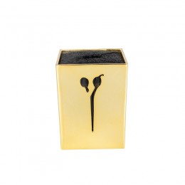 Hairdressing scissors stand gold
