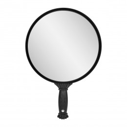 Round hairdressing mirror with handle Q-35