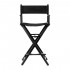 Makeup chair foldable aluminum black