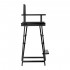 Makeup chair foldable aluminum black