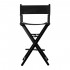 Makeup chair foldable aluminum black