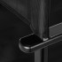 Makeup chair foldable aluminum black