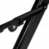 Makeup chair foldable aluminum black