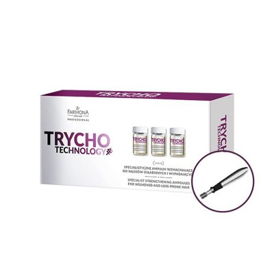 Farmona trycho technology specialist strengthening ampoules for weakened and falling hair 10 x 5 ml