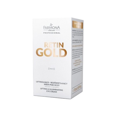 Farmona retin gold lifting and brightening eye cream 50 ml Farmona retin gold lifting and brightening eye cream 50 ml