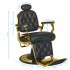 Gabbiano barber chair Francesco Gold black