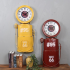 Clock decoration distributor yellow
