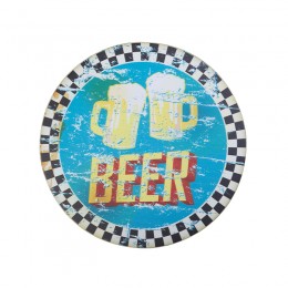 Decorative round beer plaque Decorative round beer plaque