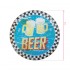Decorative round beer plaque